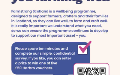 Farmstrong Scotland – new survey seeking up to date picture of wellbeing in the agricultural industry.